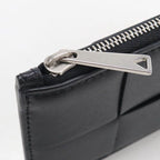 Bottega Veneta Fragment Case Zipper Card Cassette Coin Purse Leather — view 4