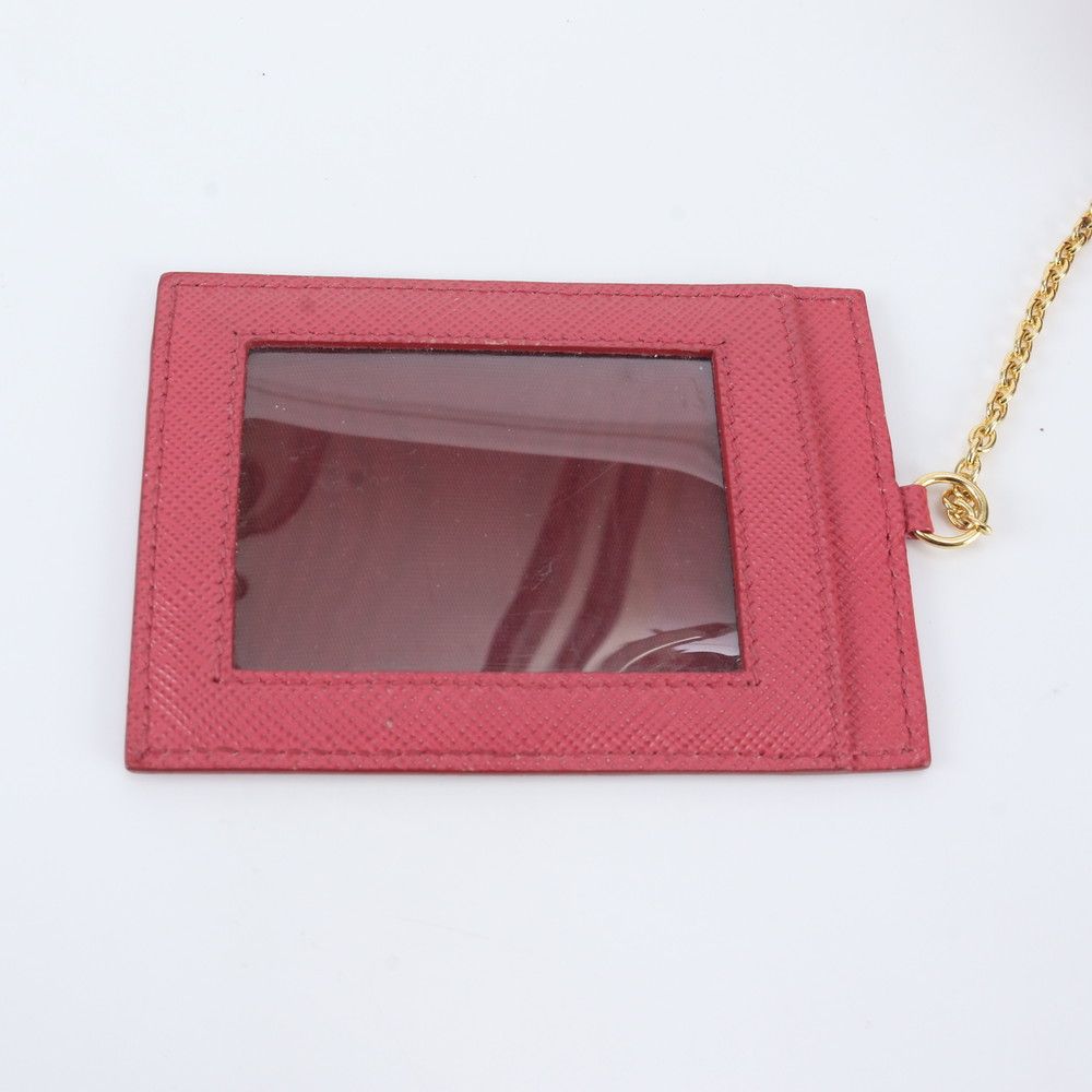 Prada Saffiano Leather Card Case with Wallet Zip Around — view 8