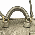 Loewe Amazona Micro Mini Shoulder Bag 2-Way Metallic Leather — view 8