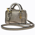 Loewe Amazona Micro Mini Shoulder Bag 2-Way Metallic Leather