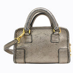 Loewe Amazona Micro Mini Shoulder Bag 2-Way Metallic Leather — view 3