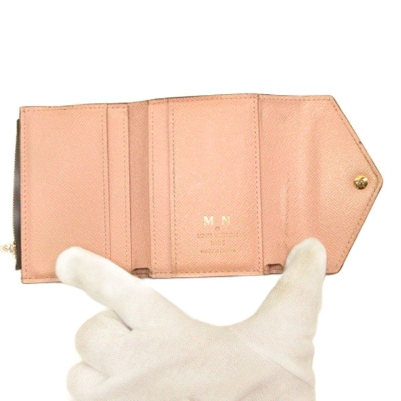 Louis Vuitton Monogram Portefeuille Zoe Trifold Wallet Pink — view 3