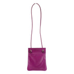 Hermes Sac Aline Mini Shoulder Bag Swift Agneau Milo Anemone Violet Silver — view 6
