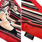 Hermes Pointe la Femme AU Carre Pattern Pointu Triangle Scarf Silk — view 3
