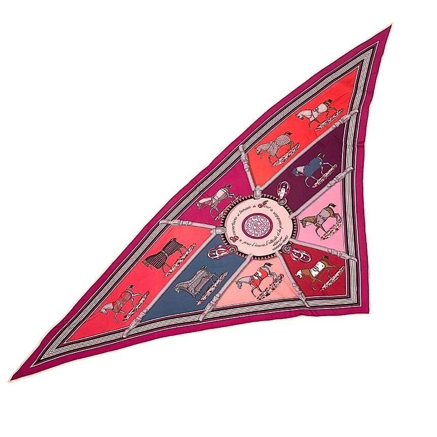 Hermes Smooth Carre Pointe Triangle Scarf Maxi Jersey Couvertures Et Tenu