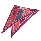 Hermes Smooth Carre Pointe Triangle Scarf Maxi Jersey Couvertures Et Tenu — view 2