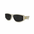 Celine Sunglasses Rectangle Frame Triomphe Logo Gold White Eyewear