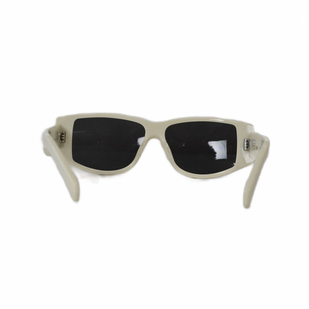 Celine Sunglasses Rectangle Frame Triomphe Logo Gold White Eyewear — view 4