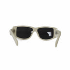 Celine Sunglasses Rectangle Frame Triomphe Logo Gold White Eyewear — view 4