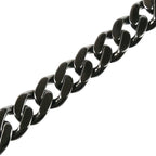 Gucci 925 Sterling Silver Cutout G Black Coating Bracelet 18 — view 3