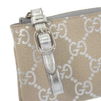 Gucci GG Emblem Key Pouch Coin Purse Metallic Key Case Supreme Canvas Light — view 5