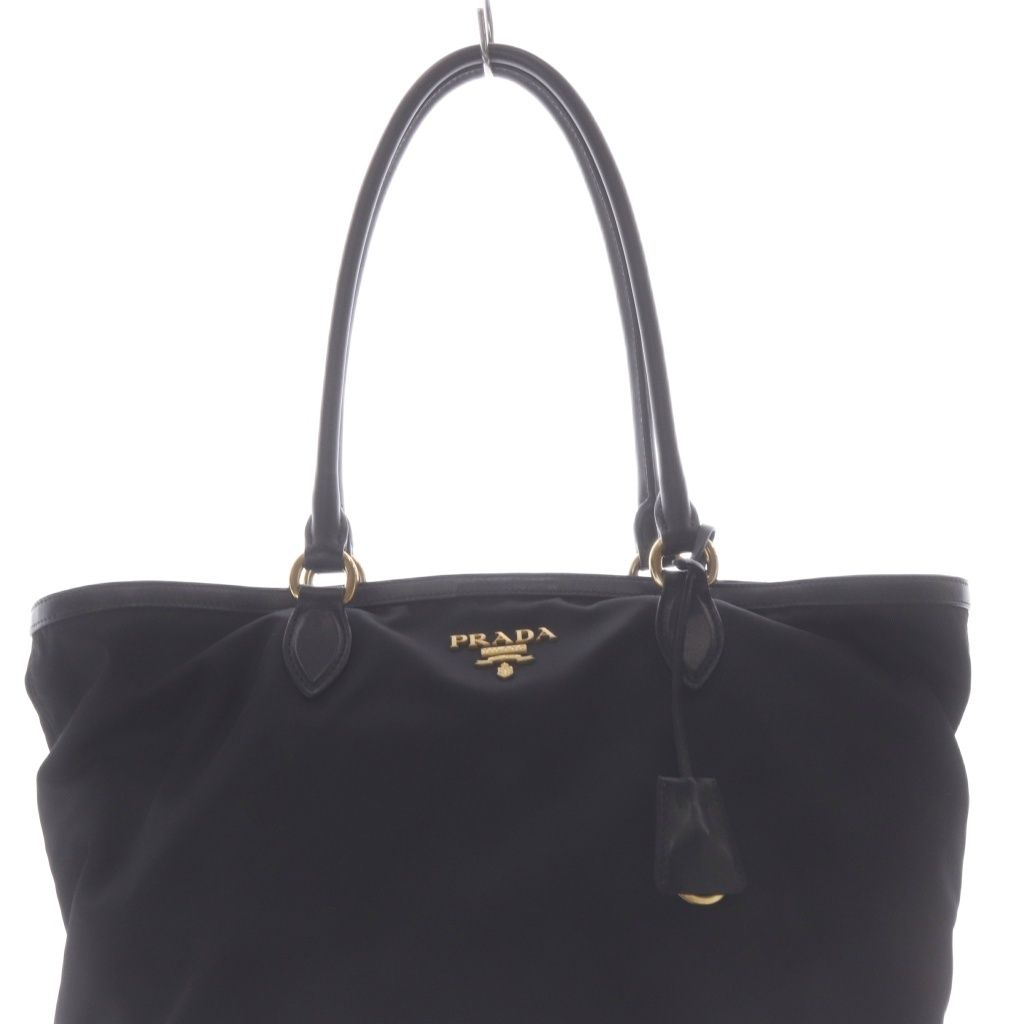 Prada Tessuto Nylon Tote Bag Black — view 3