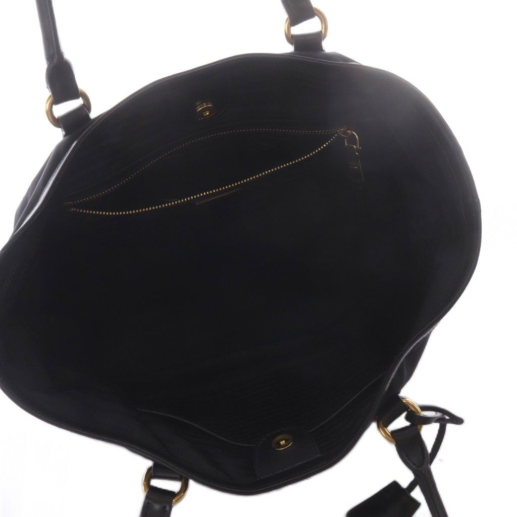 Prada Tessuto Nylon Tote Bag Black — view 7