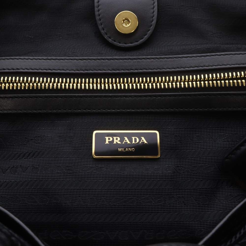 Prada Tessuto Nylon Tote Bag Black — view 8