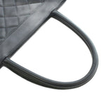 Chanel Quilted Caviar Leather Tote Bag Hand CC Logo Black — view 6