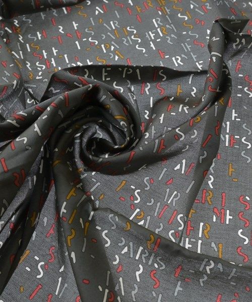 Hermes Bandana Scarf Gray — view 4