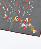 Hermes Bandana Scarf Gray — view 3