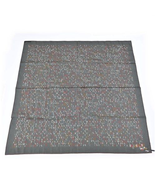 Hermes Bandana Scarf Gray