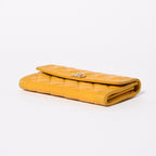 Chanel Boy Wallet CC Logo Lambskin Yellow Gold — view 5