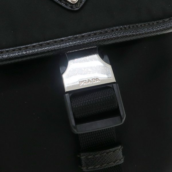 Prada Re-Nylon Shoulder Bag Black — view 4