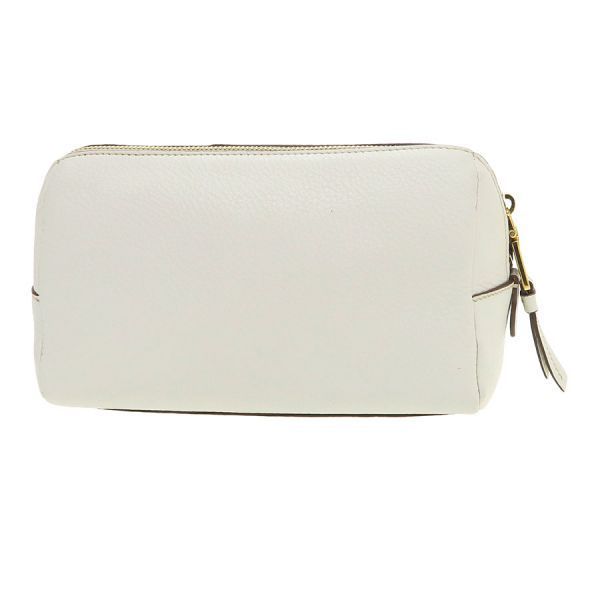 Prada Leather Pouch White — view 3