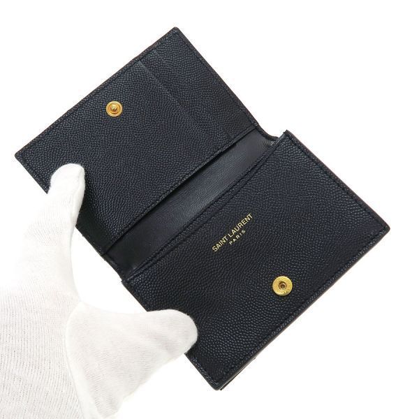 Saint Laurent Paris Monogram Business Card Case — view 2
