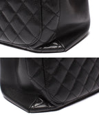 Chanel Chain Tote Bag Grand Shopping GST Silver Caviar Leather Quilted — view 6