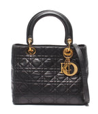Dior 2-Way Shoulder Bag Lady Cannage