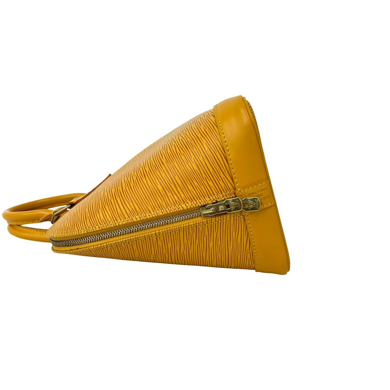 Louis Vuitton Vintage Alma Epi Leather Boston Bag Tassili Yellow — view 5