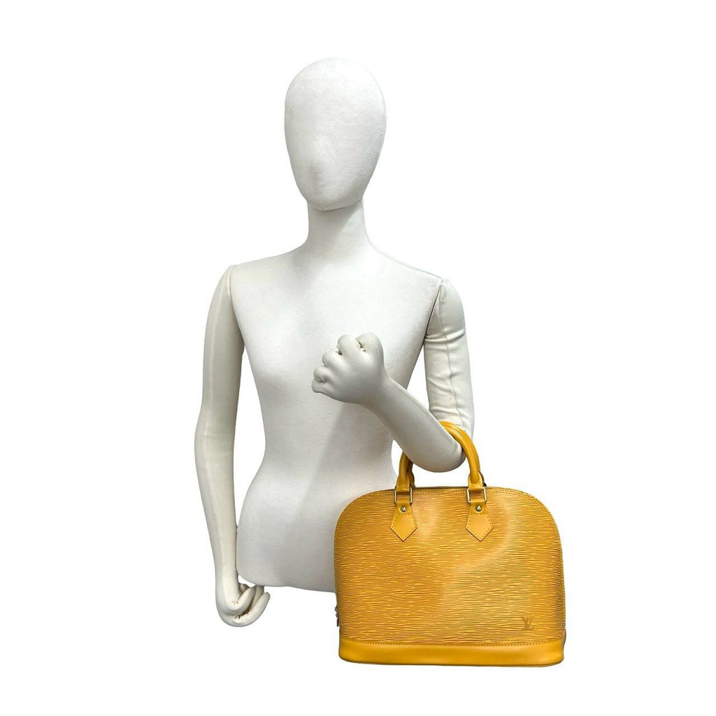 Louis Vuitton Vintage Alma Epi Leather Boston Bag Tassili Yellow — view 2