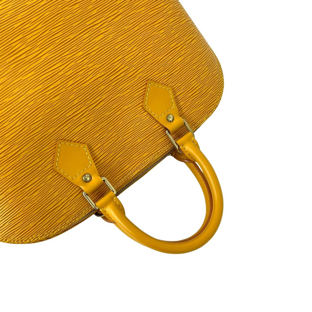 Louis Vuitton Vintage Alma Epi Leather Boston Bag Tassili Yellow — view 4