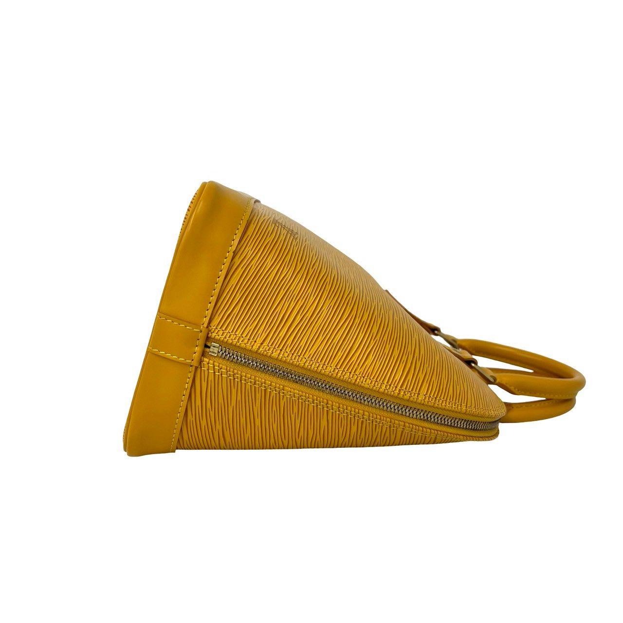 Louis Vuitton Vintage Alma Epi Leather Boston Bag Tassili Yellow — view 6