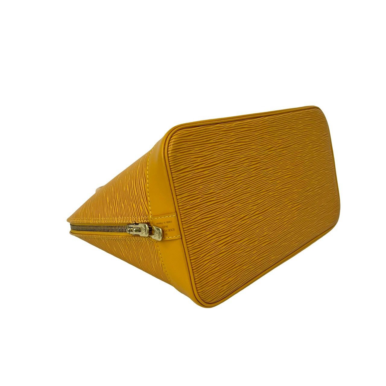 Louis Vuitton Vintage Alma Epi Leather Boston Bag Tassili Yellow — view 7