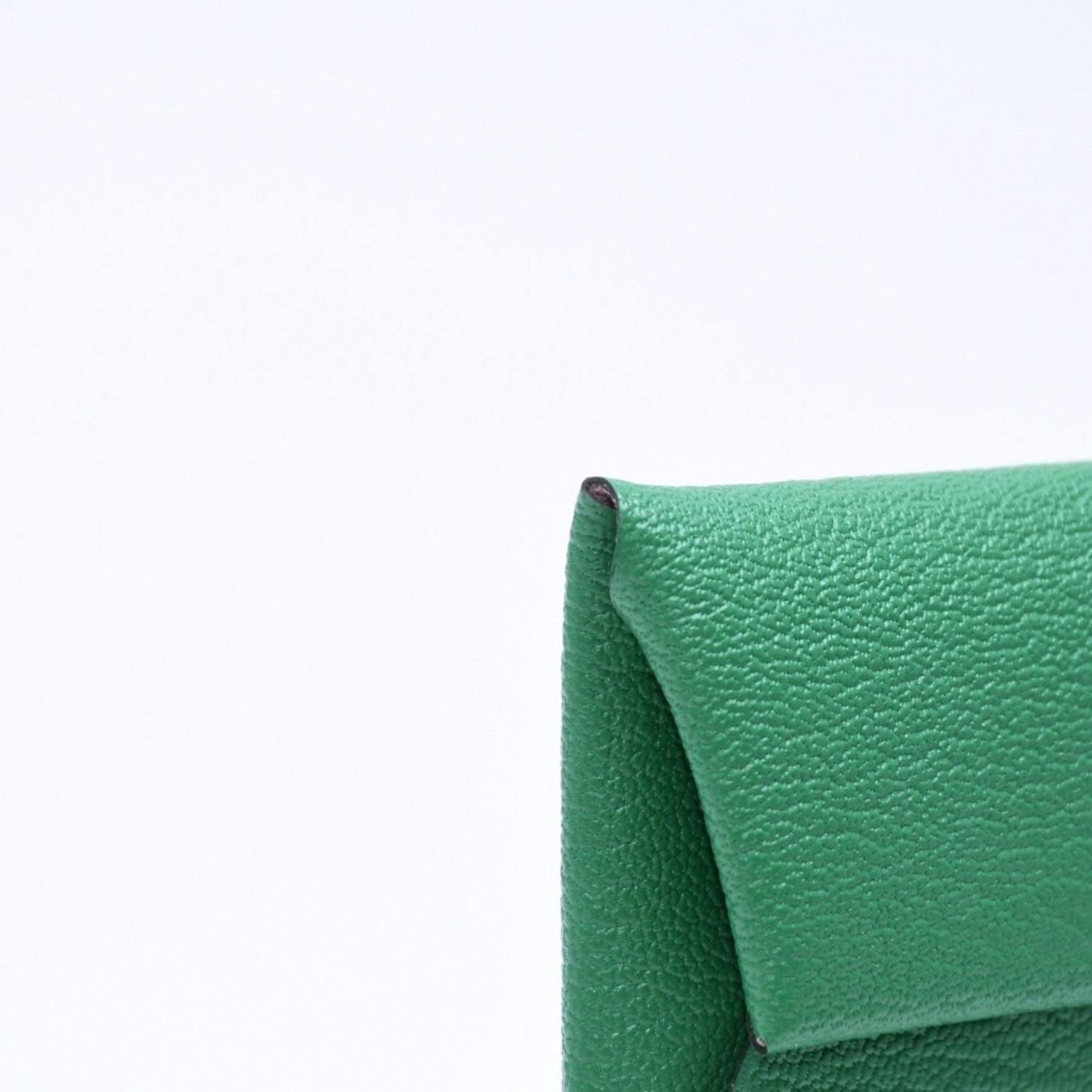 Hermes Wallet Coin Purse Bastia Azap Green — view 6