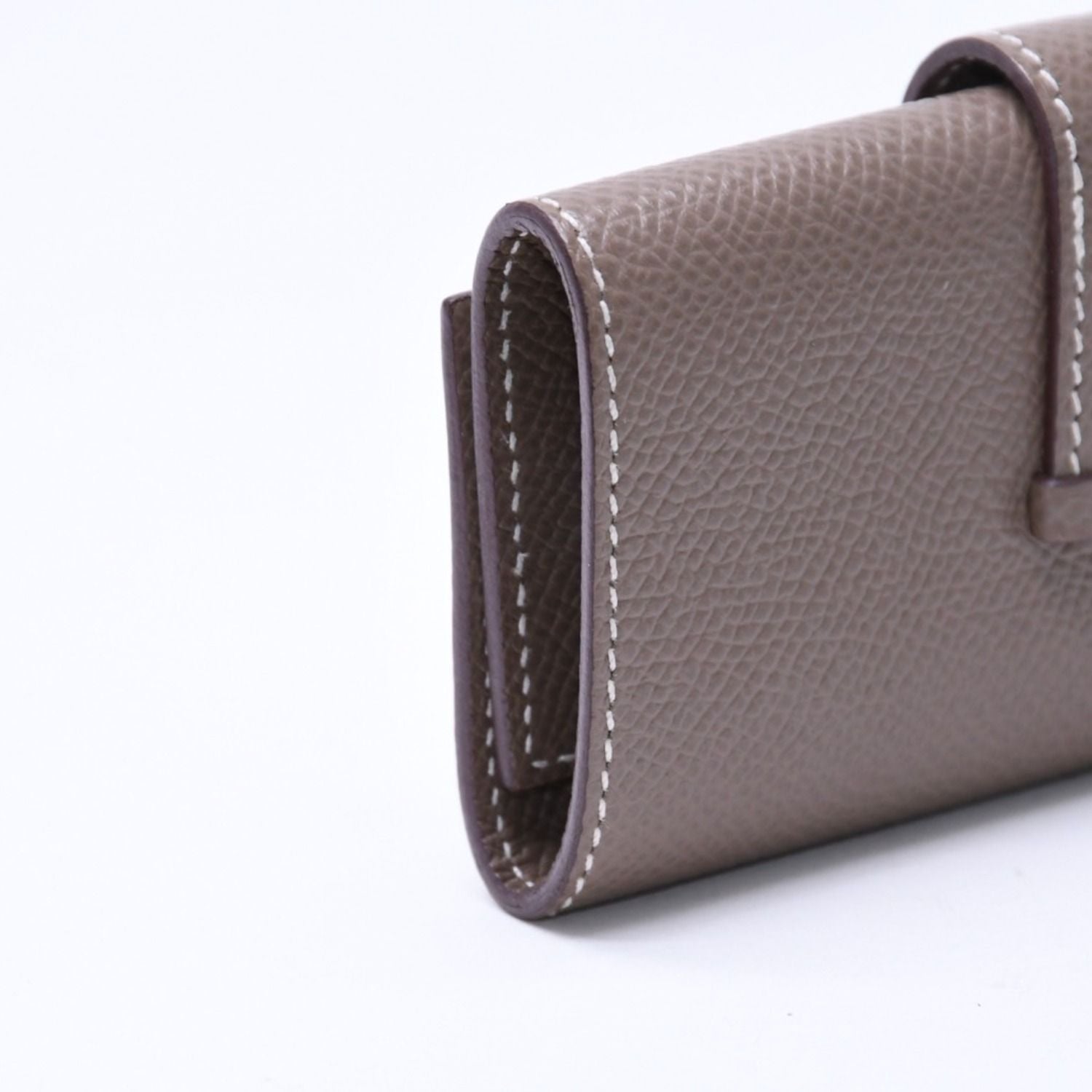 Hermes Key Case Bearn Etoupe Epsom Silver Veau Key Holder — view 6