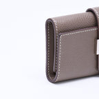 Hermes Key Case Bearn Etoupe Epsom Silver Veau Key Holder — view 4