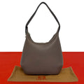 Loewe Vintage Logo Leather Shoulder Bag Tote Pink Brown