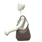 Loewe Vintage Logo Leather Shoulder Bag Tote Pink Brown — view 2