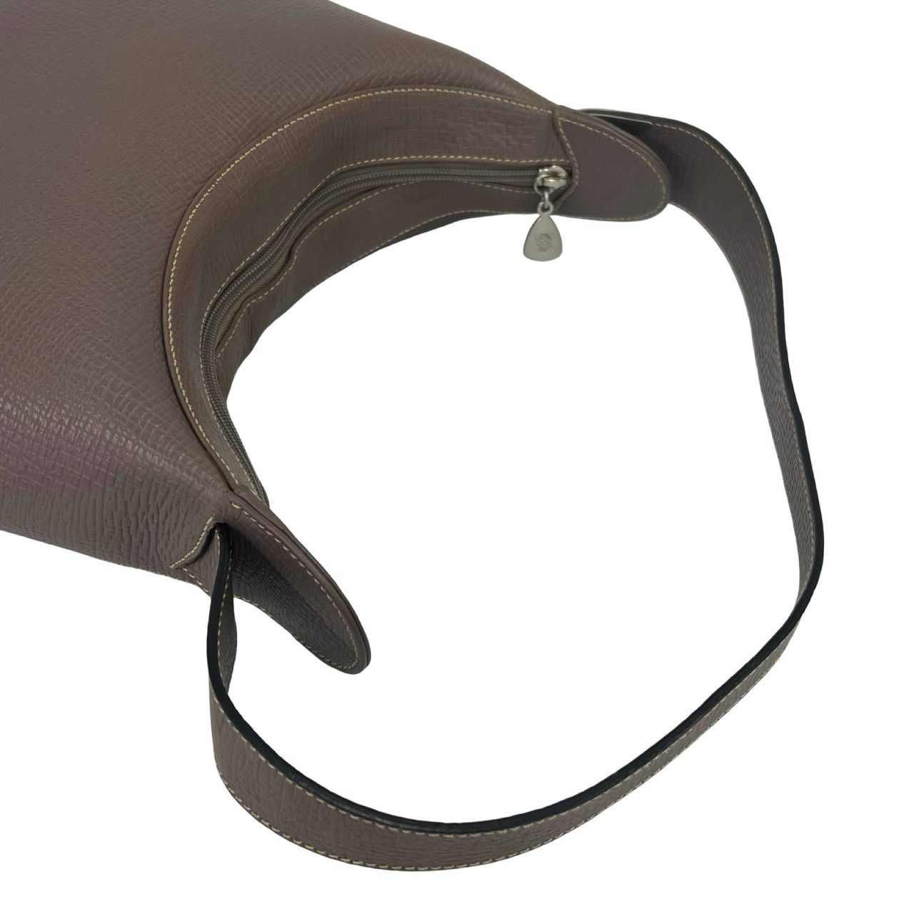 Loewe Vintage Logo Leather Shoulder Bag Tote Pink Brown — view 4