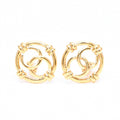 Chanel Earrings CC Logo 93 Gold
