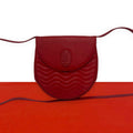 Saint Laurent Vintage YSL Cassandra Logo Leather Shoulder Bag Pochette