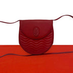 Saint Laurent Vintage YSL Cassandra Logo Leather Shoulder Bag Pochette
