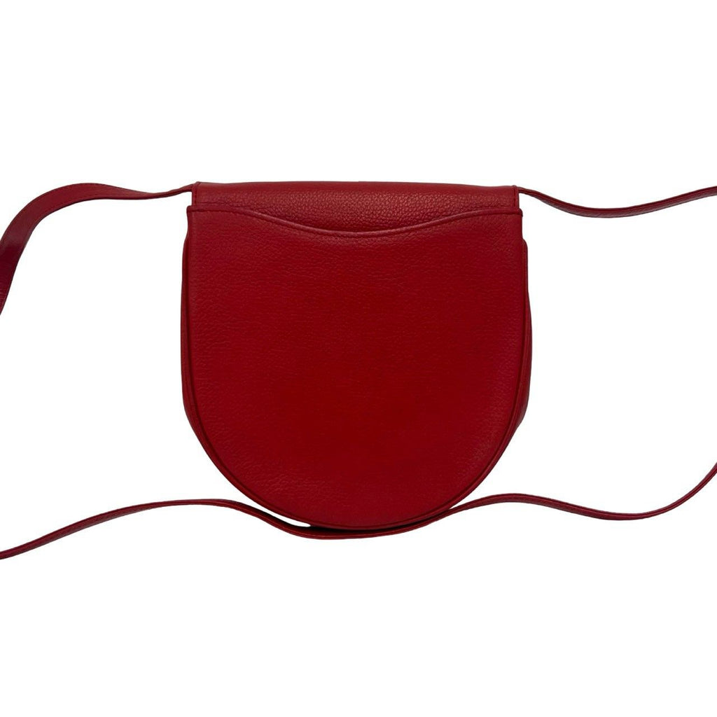 Saint Laurent Vintage YSL Cassandra Logo Leather Shoulder Bag Pochette — view 3