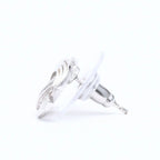 Chanel Earrings CC Logo Silver Metal — view 5