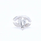 Chanel Earrings CC Logo Silver Metal — view 6