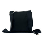Prada Triangle Logo Tessuto Pocono Nylon Leather Shoulder Bag Crossbody Black — view 3