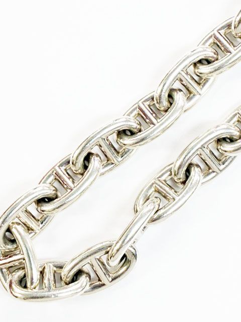 Hermes Chaine D'ancre MM 16 Links Silver Bracelet — view 3