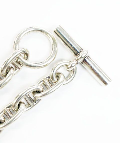 Hermes Chaine D'ancre MM 16 Links Silver Bracelet — view 4