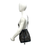 Celine Vintage Macadam Blason Pattern Leather Drawstring Shoulder Bag Pochette — view 2