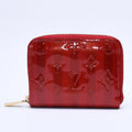 Louis Vuitton Wallet Monogram Vernis Zippy Coin Purse Pomme D'amour Gold
